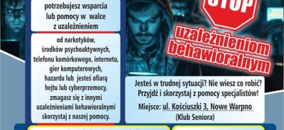 Punkty pomocowo-kryzysowe w ramach projektu “STOP uzależnieniom behawioralnym”