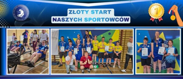 ZŁOTY START NASZYCH SPORTOWCÓW NA OGÓLNOPOLSKICH REGATACH NA ERGOMETRZE WIOŚLARSKIM W GRUDZIĄDZU!